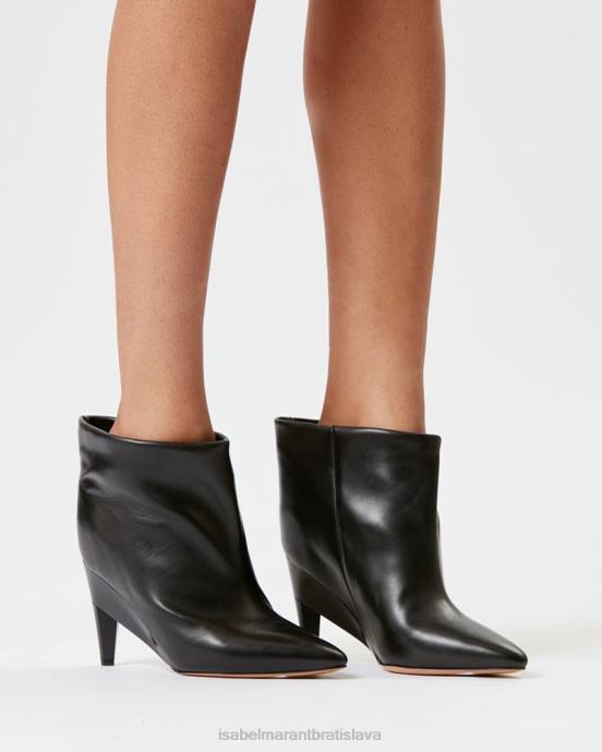Isabel Marant unisex kožené nízke čižmy dylvee V6XH771 obuv čierna