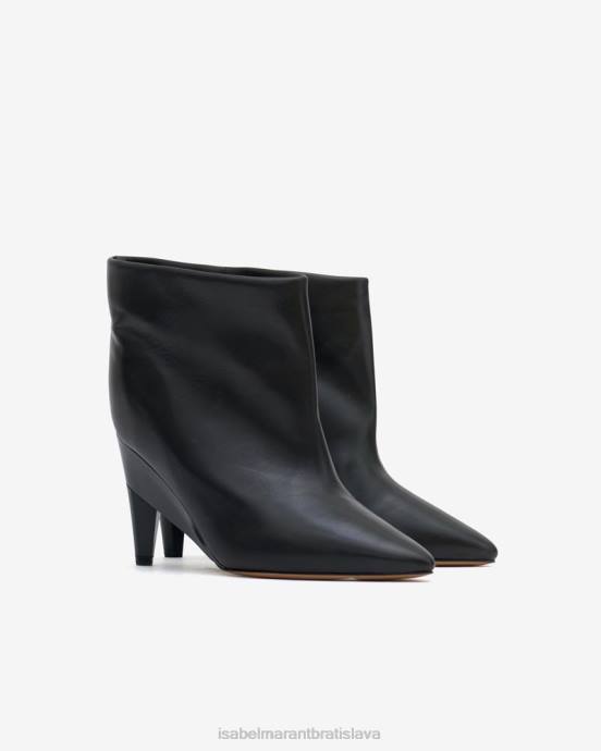 Isabel Marant unisex kožené nízke čižmy dylvee V6XH771 obuv čierna