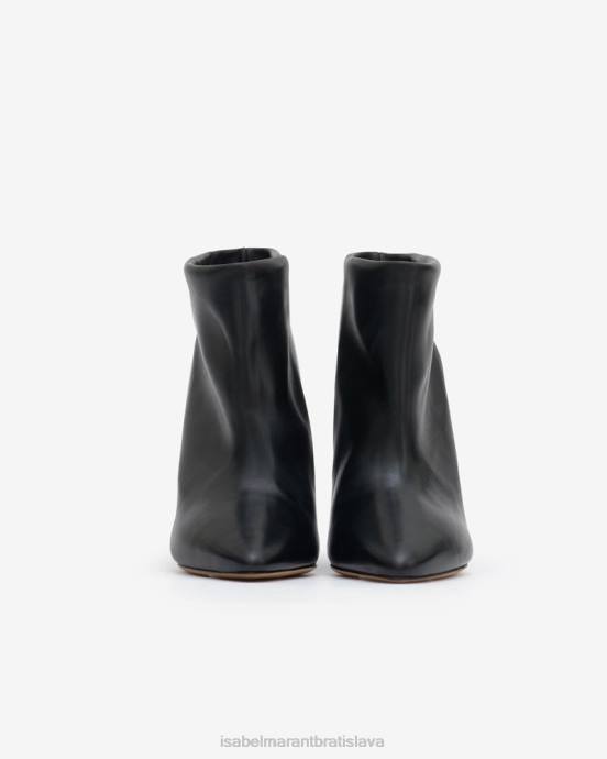 Isabel Marant unisex kožené nízke čižmy dylvee V6XH771 obuv čierna
