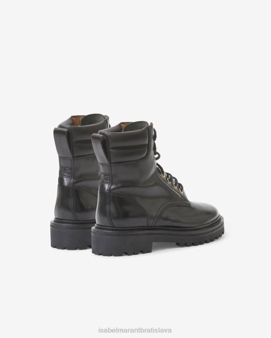 Isabel Marant unisex kožené topánky campa V6XH780 obuv čierna