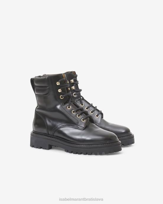Isabel Marant unisex kožené topánky campa V6XH780 obuv čierna