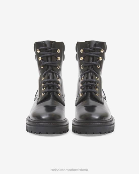 Isabel Marant unisex kožené topánky campa V6XH780 obuv čierna