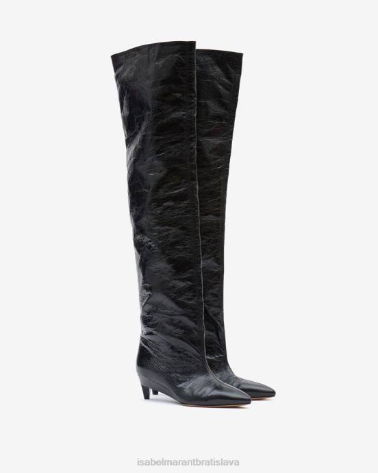 Isabel Marant unisex lisali čižmy po stehna V6XH776 obuv čierna