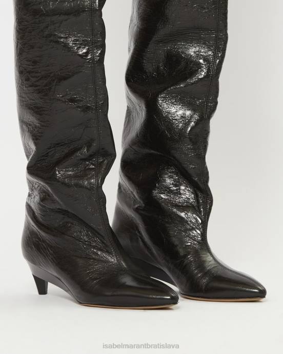Isabel Marant unisex lisali čižmy po stehna V6XH776 obuv čierna