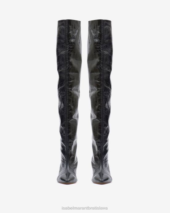 Isabel Marant unisex lisali čižmy po stehna V6XH776 obuv čierna