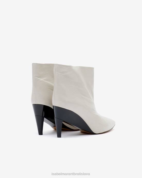 Isabel Marant unisex nízke kožené čižmy dylvee V6XH772 obuv biely