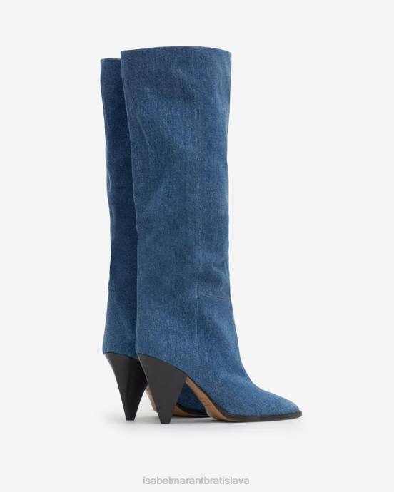 Isabel Marant unisex ririo džínsové čižmy V6XH757 obuv svetlo modrá