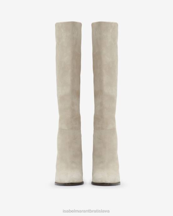 Isabel Marant unisex ririo semišové kožené čižmy V6XH756 obuv krieda