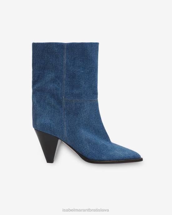 Isabel Marant unisex rouxa džínsové čižmy V6XH753 obuv svetlo modrá