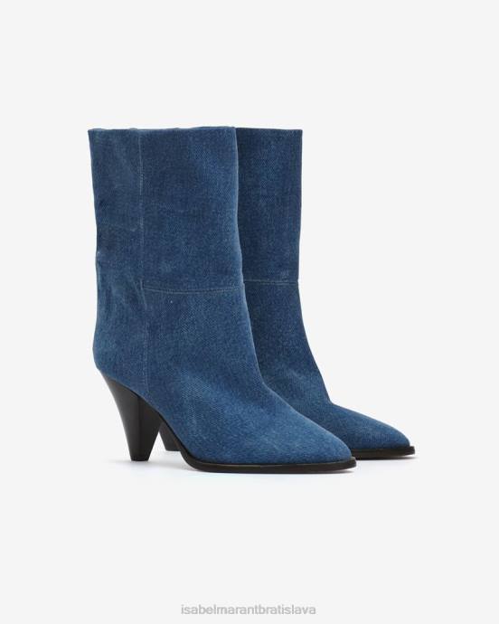 Isabel Marant unisex rouxa džínsové čižmy V6XH753 obuv svetlo modrá
