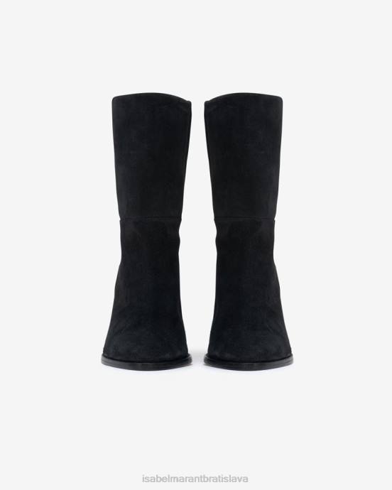 Isabel Marant unisex rouxa semišové kožené čižmy V6XH750 obuv čierna