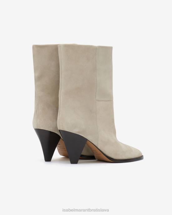 Isabel Marant unisex rouxa semišové kožené čižmy V6XH752 obuv krieda