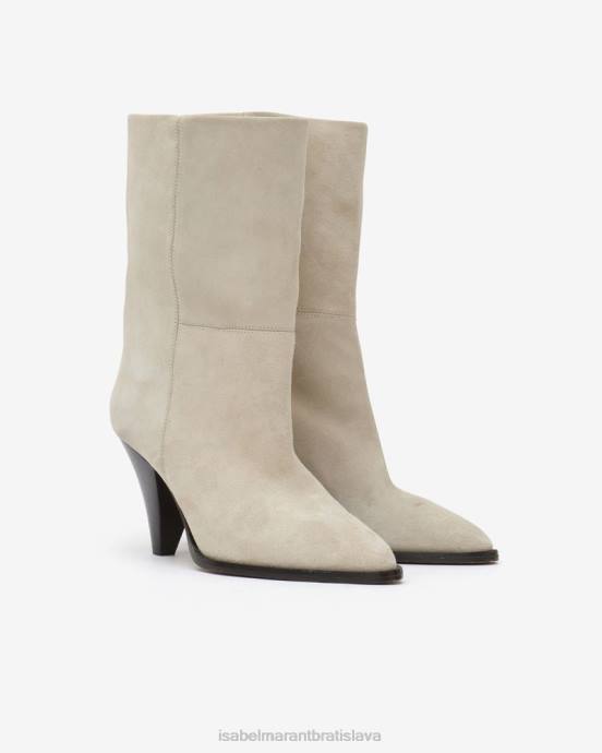 Isabel Marant unisex rouxa semišové kožené čižmy V6XH752 obuv krieda