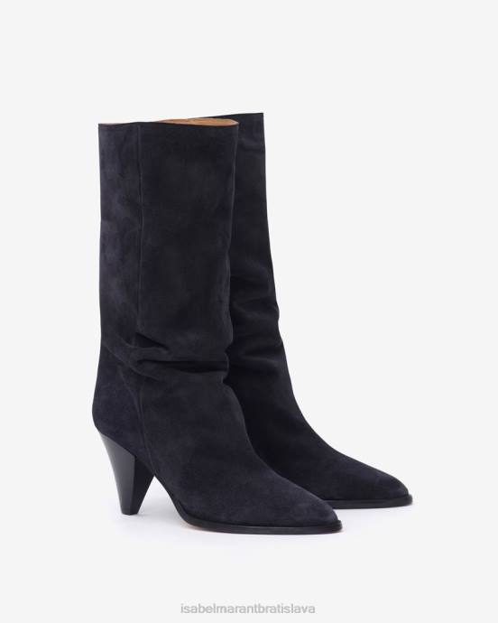 Isabel Marant unisex ruxy semišové čižmy V6XH759 obuv vyblednutá čierna