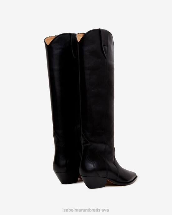 Isabel Marant unisex semišové čižmy denvee V6XH745 obuv čierna