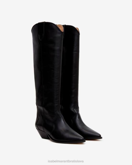 Isabel Marant unisex semišové čižmy denvee V6XH745 obuv čierna