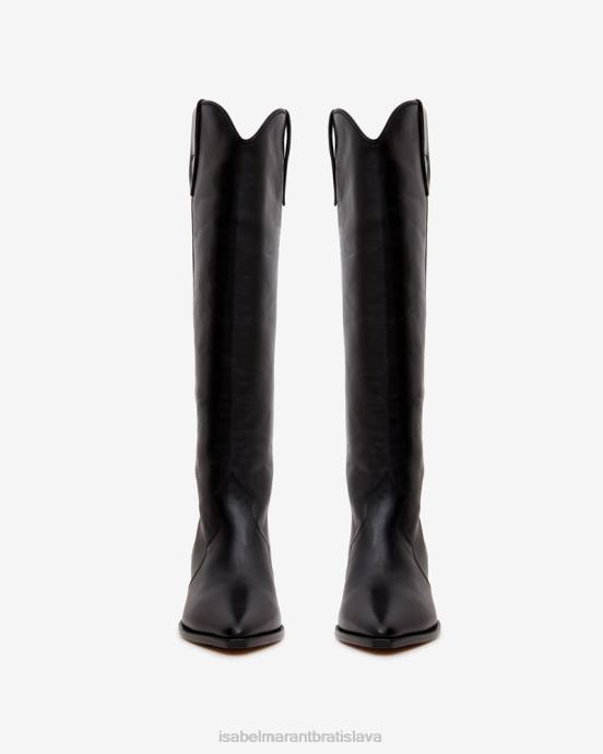 Isabel Marant unisex semišové čižmy denvee V6XH745 obuv čierna