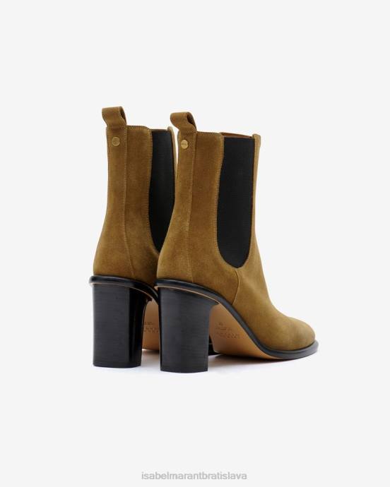 Isabel Marant unisex semišové čižmy gyllya V6XH804 obuv taupe