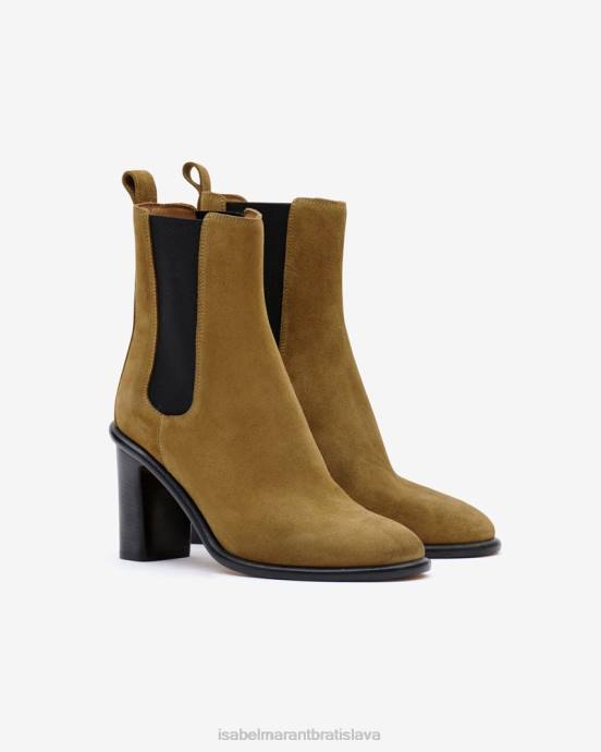 Isabel Marant unisex semišové čižmy gyllya V6XH804 obuv taupe