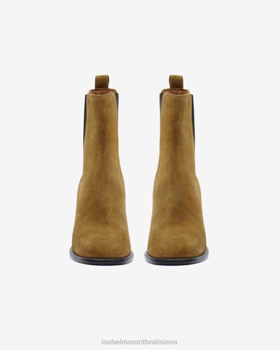 Isabel Marant unisex semišové čižmy gyllya V6XH804 obuv taupe