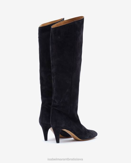 Isabel Marant unisex semišové čižmy lispa V6XH793 obuv čierna