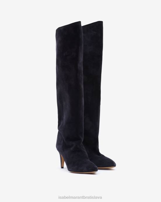 Isabel Marant unisex semišové čižmy lispa V6XH793 obuv čierna