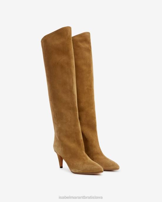 Isabel Marant unisex semišové čižmy lispa V6XH794 obuv taupe