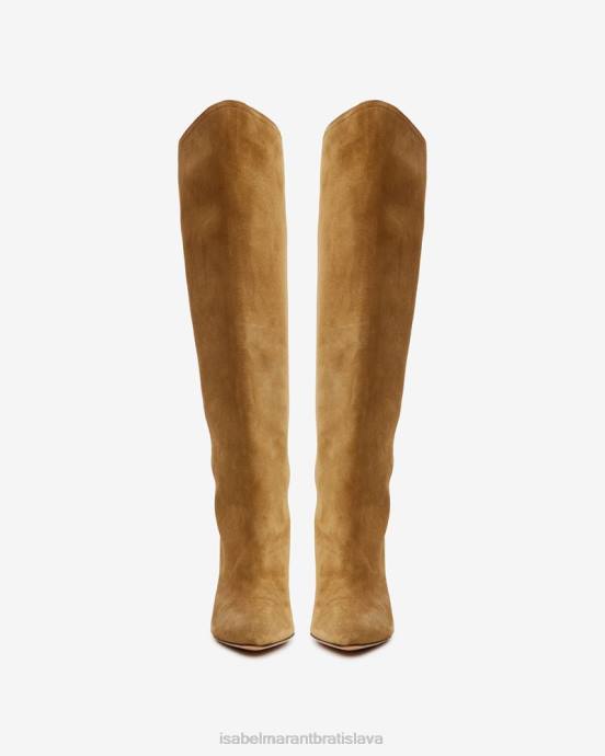 Isabel Marant unisex semišové čižmy lispa V6XH794 obuv taupe