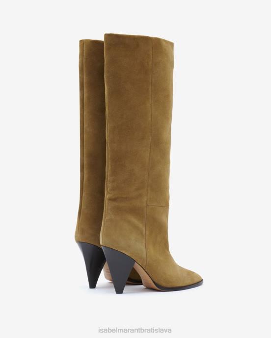 Isabel Marant unisex semišové čižmy ririo V6XH755 obuv taupe