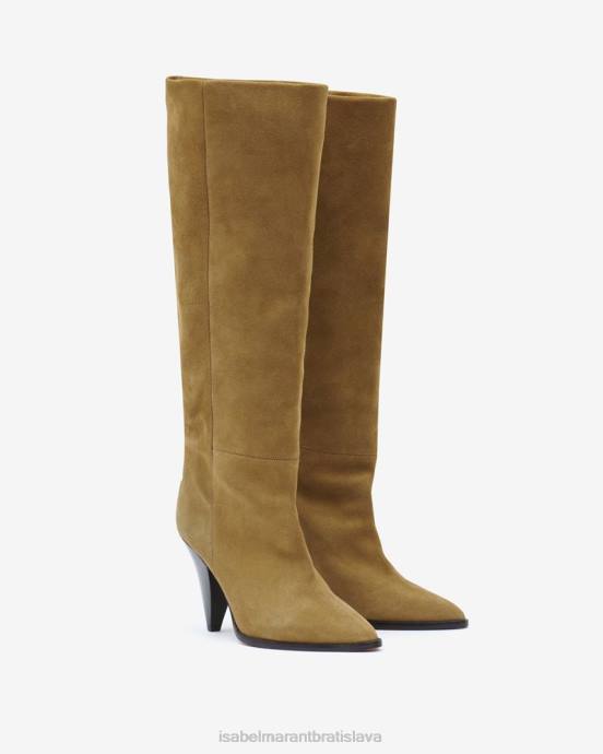Isabel Marant unisex semišové čižmy ririo V6XH755 obuv taupe