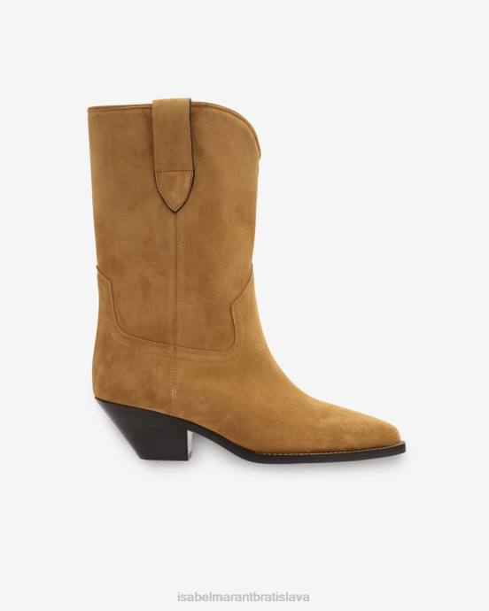 Isabel Marant unisex semišové kovbojské čižmy dahope V6XH724 obuv taupe