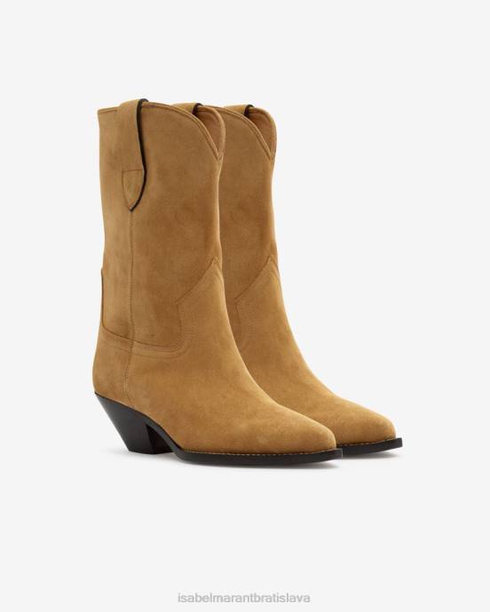 Isabel Marant unisex semišové kovbojské čižmy dahope V6XH724 obuv taupe