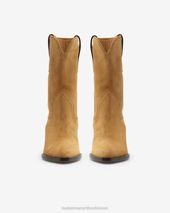 Isabel Marant unisex semišové kovbojské čižmy dahope V6XH724 obuv taupe