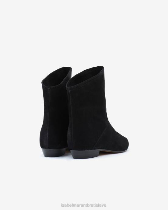 Isabel Marant unisex solvan semišové kožené členkové topánky V6XH795 obuv čierna