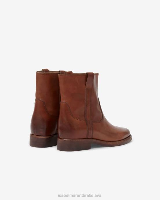 Isabel Marant unisex susee kožené členkové topánky V6XH788 obuv koňak