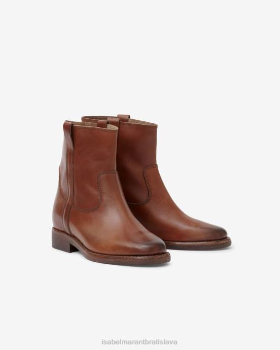 Isabel Marant unisex susee kožené členkové topánky V6XH788 obuv koňak