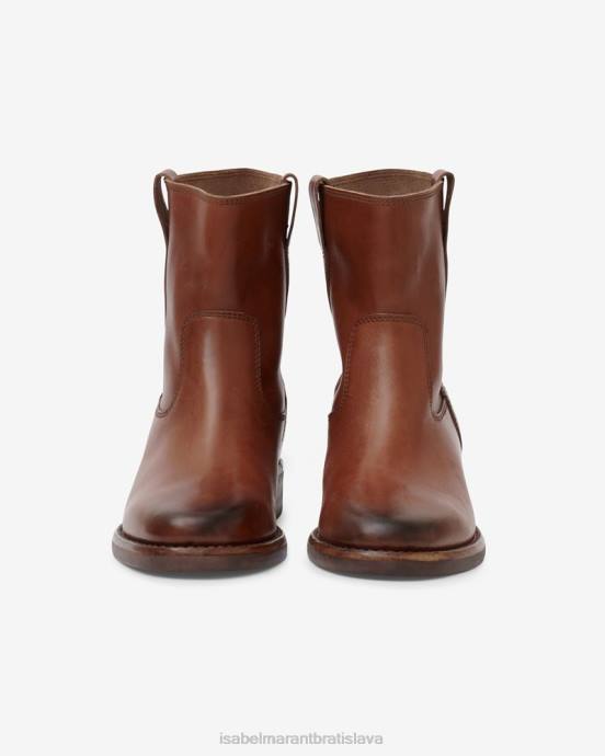 Isabel Marant unisex susee kožené členkové topánky V6XH788 obuv koňak