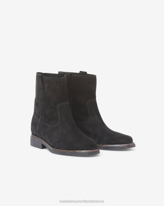 Isabel Marant unisex susee semišové členkové topánky V6XH785 obuv čierna