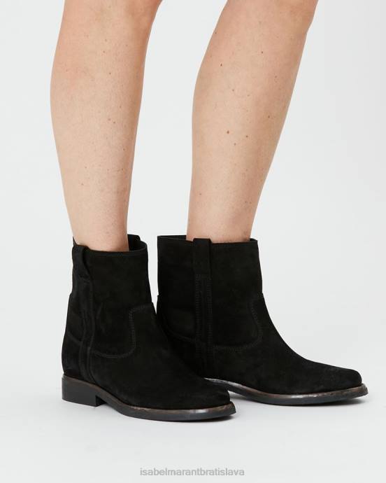 Isabel Marant unisex susee semišové členkové topánky V6XH785 obuv čierna