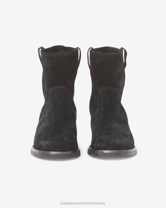 Isabel Marant unisex susee semišové členkové topánky V6XH785 obuv čierna