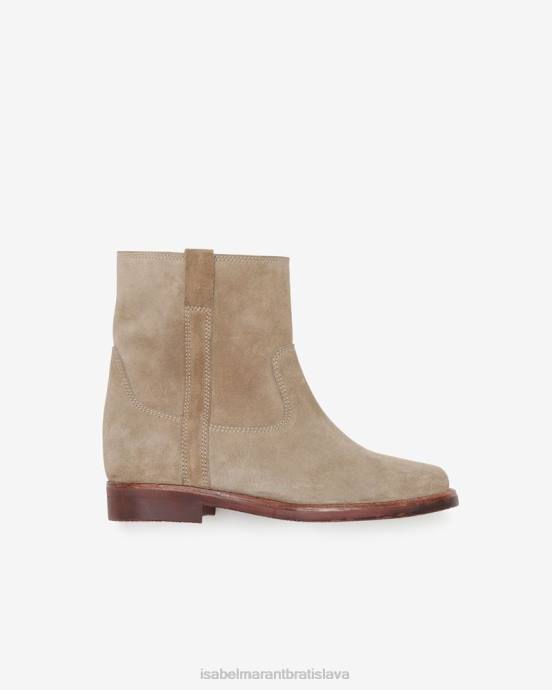 Isabel Marant unisex susee semišové členkové topánky V6XH786 obuv taupe