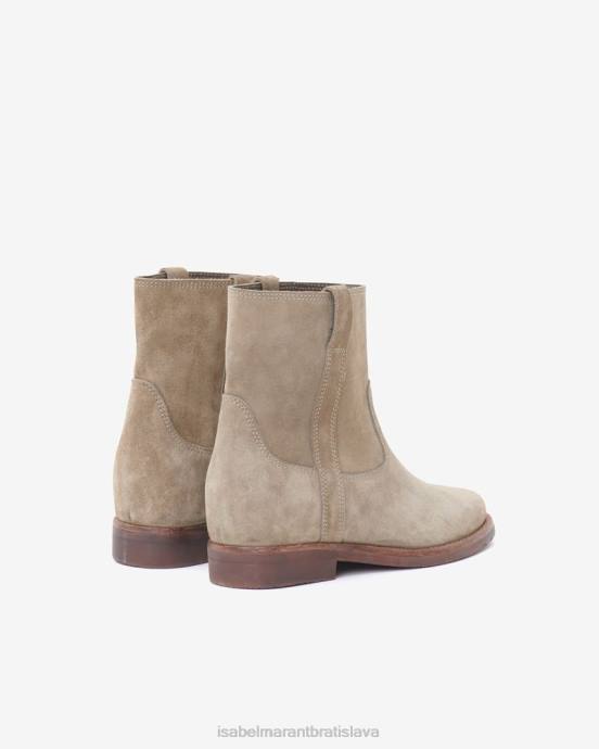 Isabel Marant unisex susee semišové členkové topánky V6XH786 obuv taupe