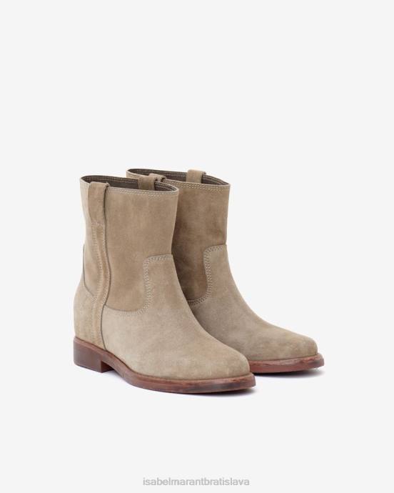Isabel Marant unisex susee semišové členkové topánky V6XH786 obuv taupe