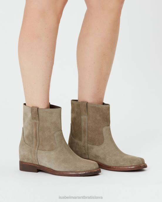 Isabel Marant unisex susee semišové členkové topánky V6XH786 obuv taupe