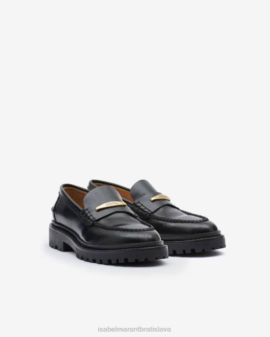 Isabel Marant unisex kožené mokasíny frezza V6XH892 obuv čierna