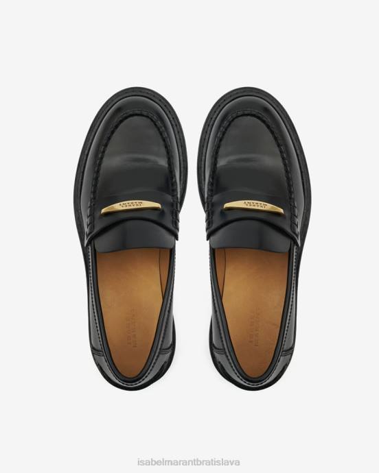 Isabel Marant unisex kožené mokasíny frezza V6XH892 obuv čierna