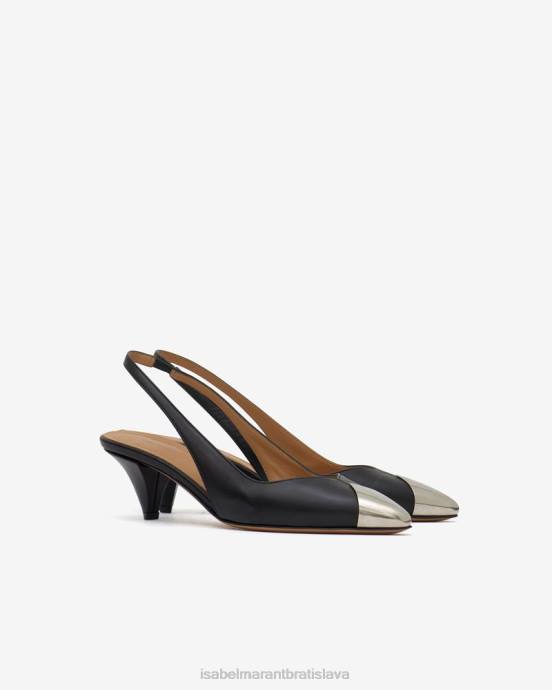 Isabel Marant unisex kožené lodičky elina V6XH889 obuv čierna