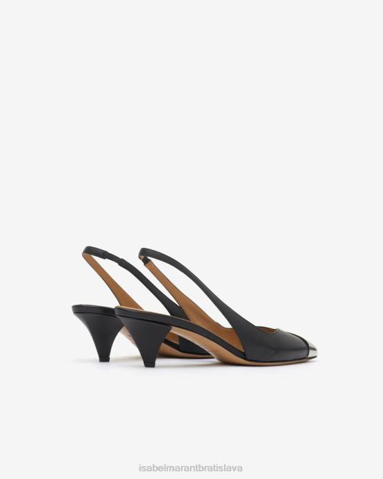 Isabel Marant unisex kožené lodičky elina V6XH889 obuv čierna