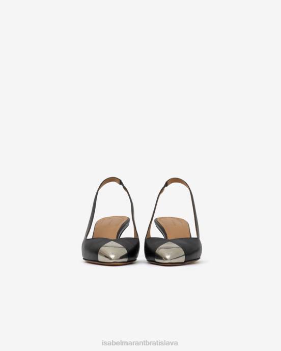 Isabel Marant unisex kožené lodičky elina V6XH889 obuv čierna