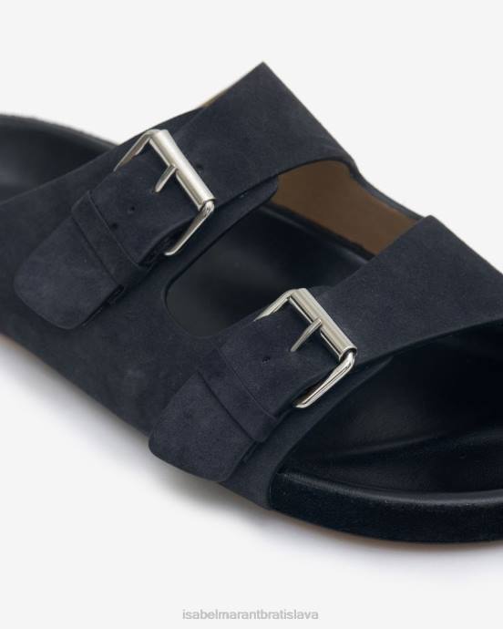 Isabel Marant muži lekson semišové kožené sandále V6XH909 obuv vyblednutá čierna